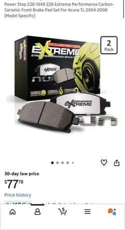 PowerStop Rear Brake Pads For Acura CL 2001-03 |Legend 1991-95 RDX 2007-12 |RL 1996-04 |TL 1999-08 |