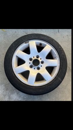 1 - 195/55r16 5x120 5x4.72 Stock Bmw Wheel Rim Good 80% Treads Tire!!!!!!!!!