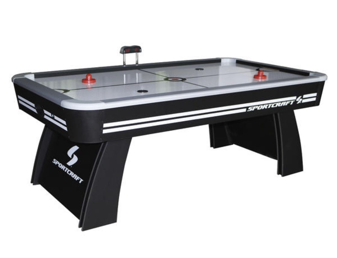 Sportcraft 72Inch Air Powered Hockey Table with PopUp Scorer, Puck