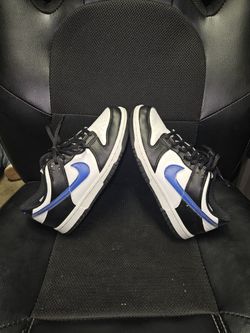 Nike Dunk Low Panda W/Clear Purple Swoosh Size 4.5youth