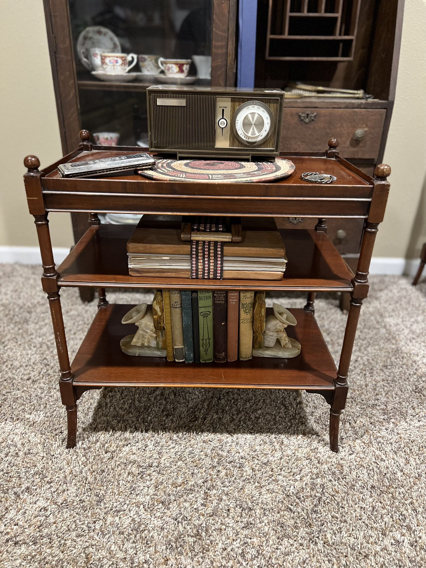 Antiques Mahogany End Tables