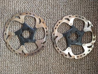 Shimano Ice-tech  XT MTB Brake Rotors With Titanium Bolts Used 