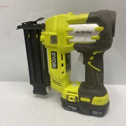 Ryobi P320 ONE+ 18V 18-Gauge Cordless AirStrike Brad Nailer with Battery