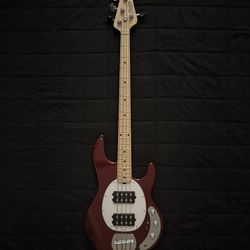 Sterling by Music Man SUB‐Ray4 4-String Bass Candy Apple Red Excellent Condition