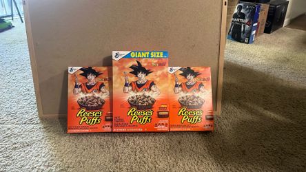 Set Of 3 Unopened Dragon ball Z Recess Puffs Collectible Cereal Boxes