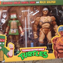 NECA TMNT Crooked Ninja Turtle Gang Rock Soldier 