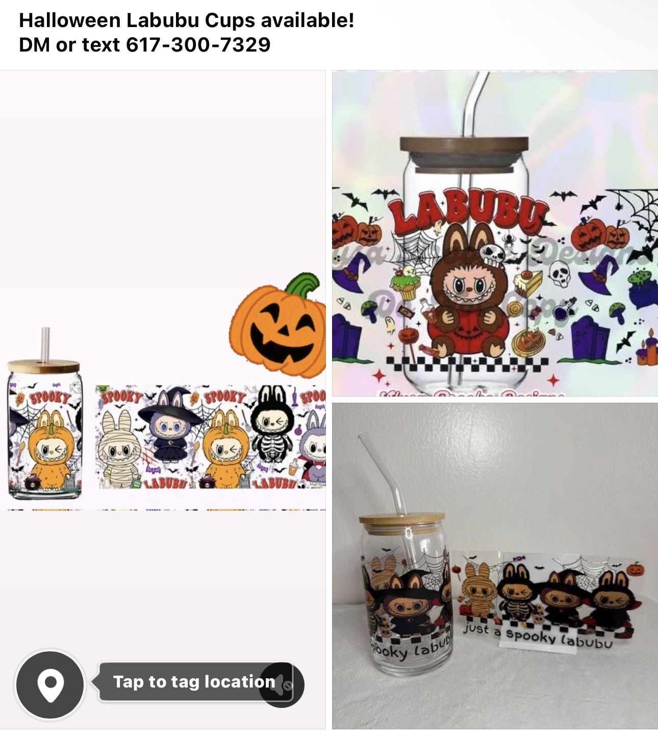 Halloween Labubu Cups