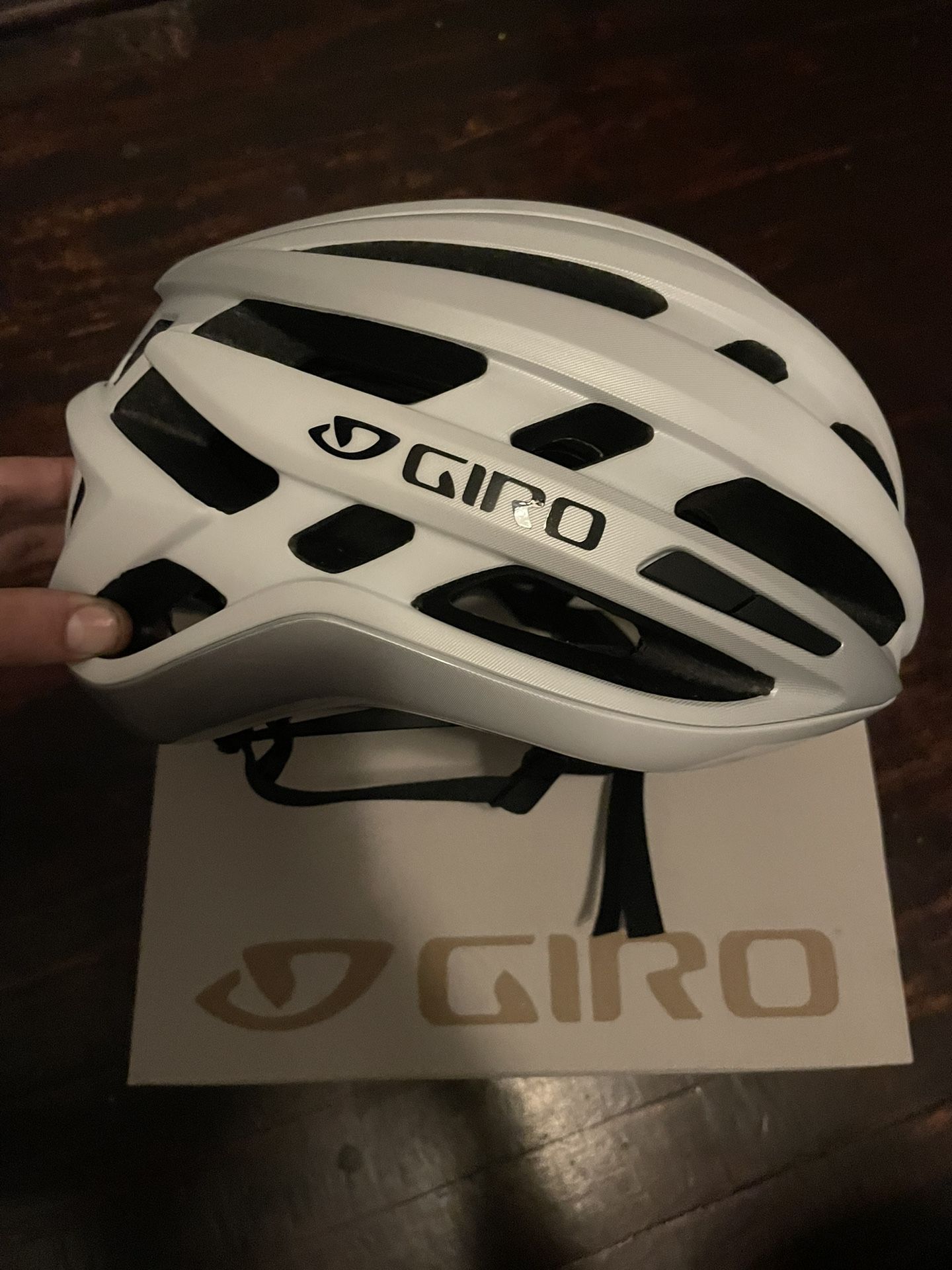 New White Giro Helmet 