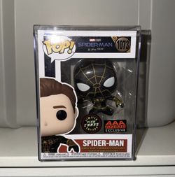 Marvel Studios Funko Pop Spider-Man Limited Glow Chase Edition (AAA Anime Exclusive) #1073