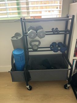Fitness equipment organizer