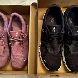 Two Pairs Of Shoes On Cloud Size 10