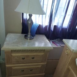 Bedroom Set Bedroom Set - 2 Night Stands, Headboard, Footboard, Chest of Drawers, Dresser w/Mirror