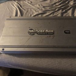 1980 Watt American Bass Amp. 