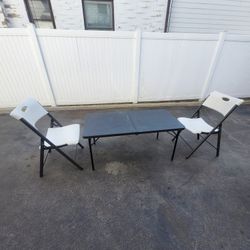 Folding Table And Chairs 