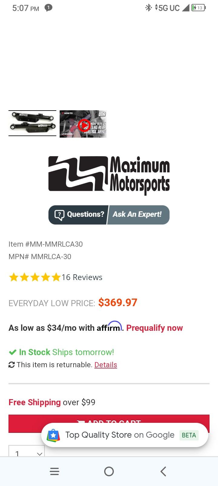 Maxwell Motorsports Down Adjustable Lower Control Arms 79 To 93 Mustang