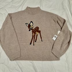 Disney Bambi Sweater NWT Size Small