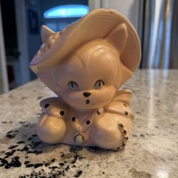 Planter, Hull Pink Drip Antique 1955