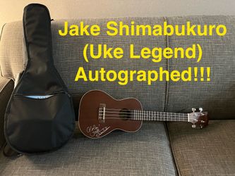 Lanikai LU21C Concert Mahogany Ukulele with Gig bag and Extra Strings Jake S autographed