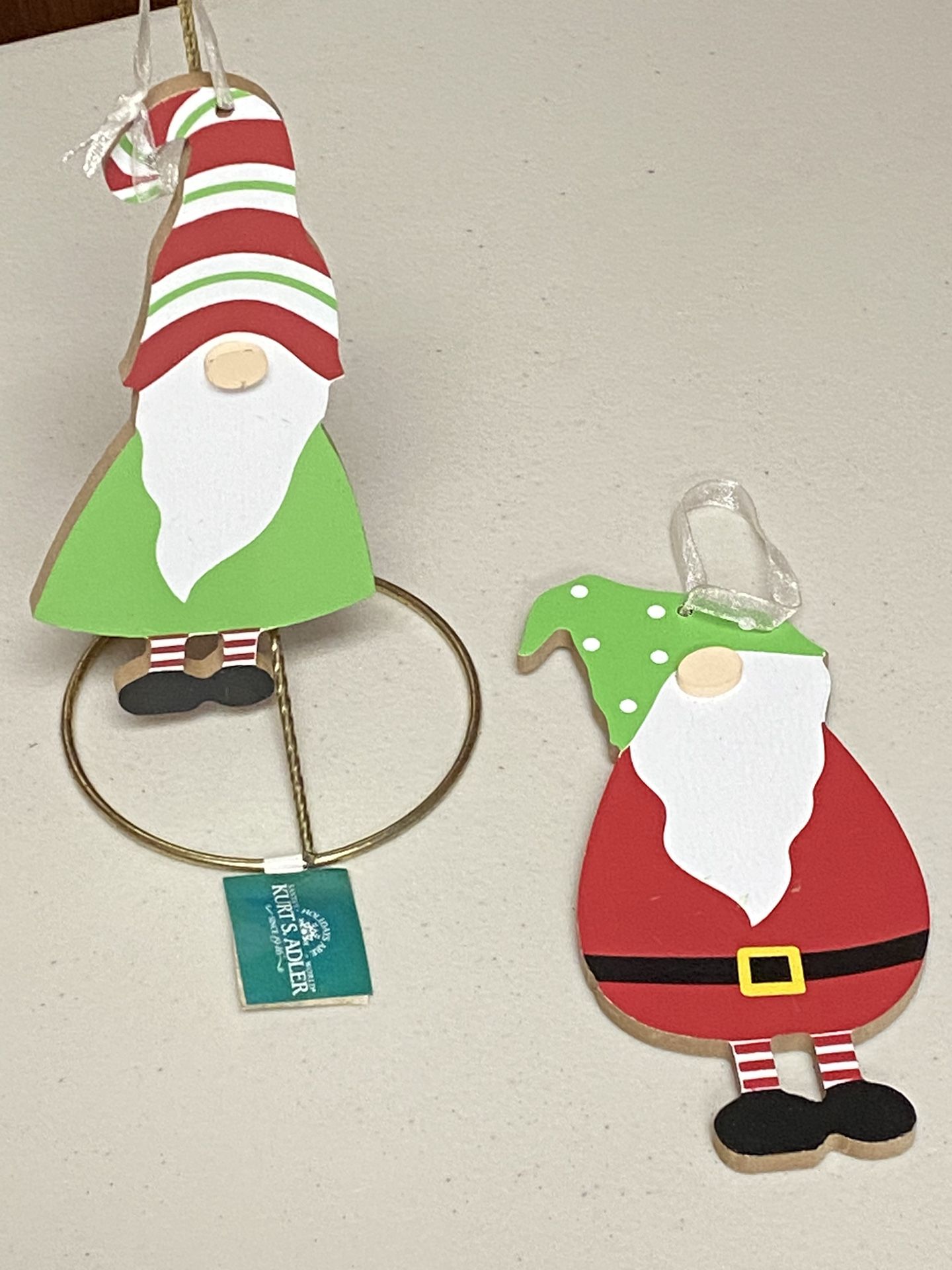 Elf Gnome wooden Christmas Ornaments