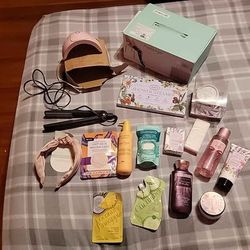 Self Care and Beauty Product Bundle with Revlon Straightener