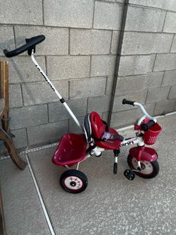 Kids Tricycle with Parent Push Handle