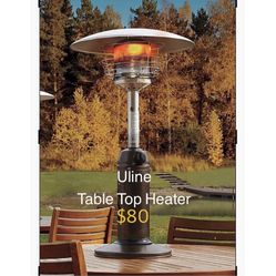 Brand new! Uline 11000 btu Table top heater works with 1lb propane  gas cylinder