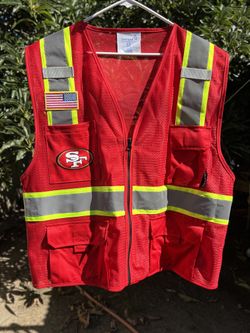 SAN FRANCISCO 49ERS / RED SAFETY VEST / XL
