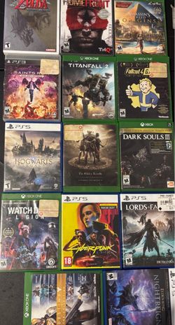 X Box and play station games