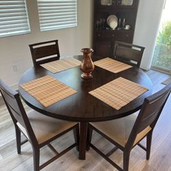 54” Round Dining Table Set