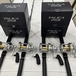 New Shimano Talica 25A 2 Speed on Custom 6'0" 30-501b AFTCO Roller Tip