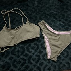 Green Two Piece Swim Suit 