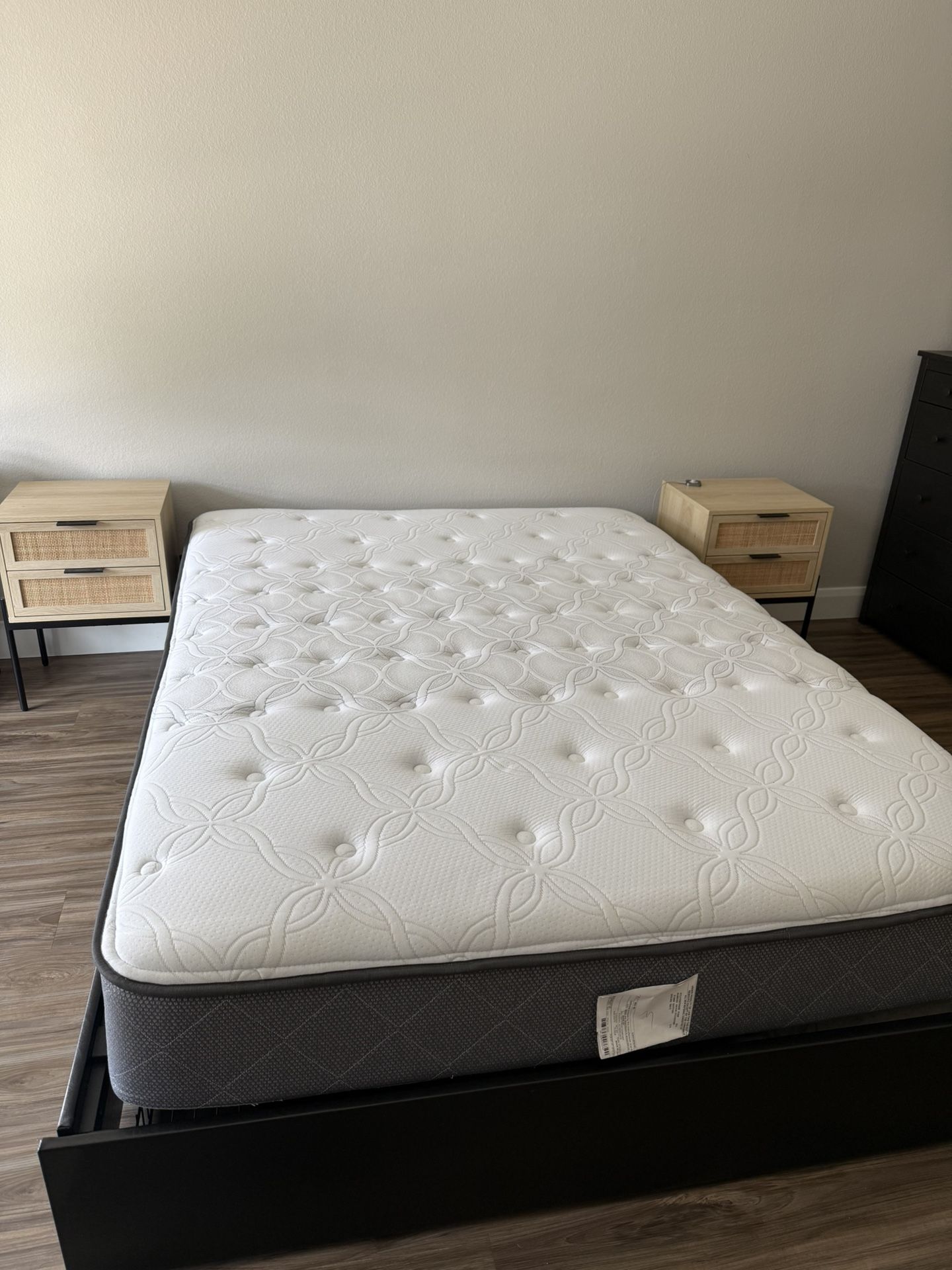 Queen Bed and Bed Frame with Storage