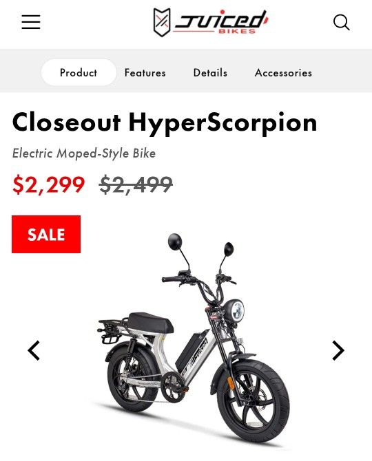 Juiced Hyperscorpion Electric Bike