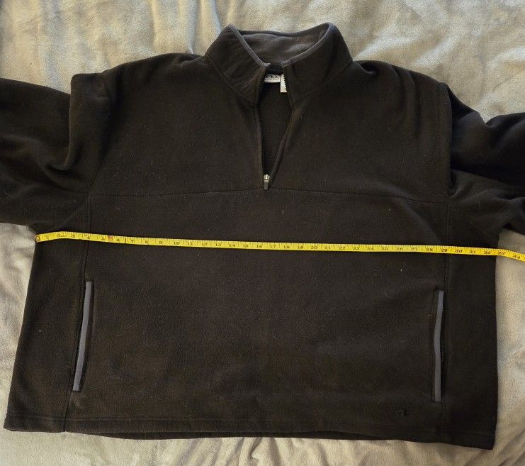 Men's Quarter Zip Fleece Jacket 3XL