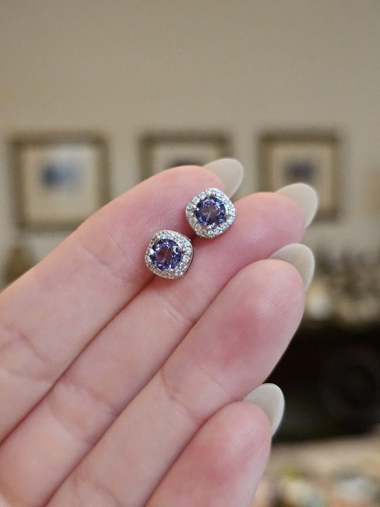 Antique amethyst Earrings