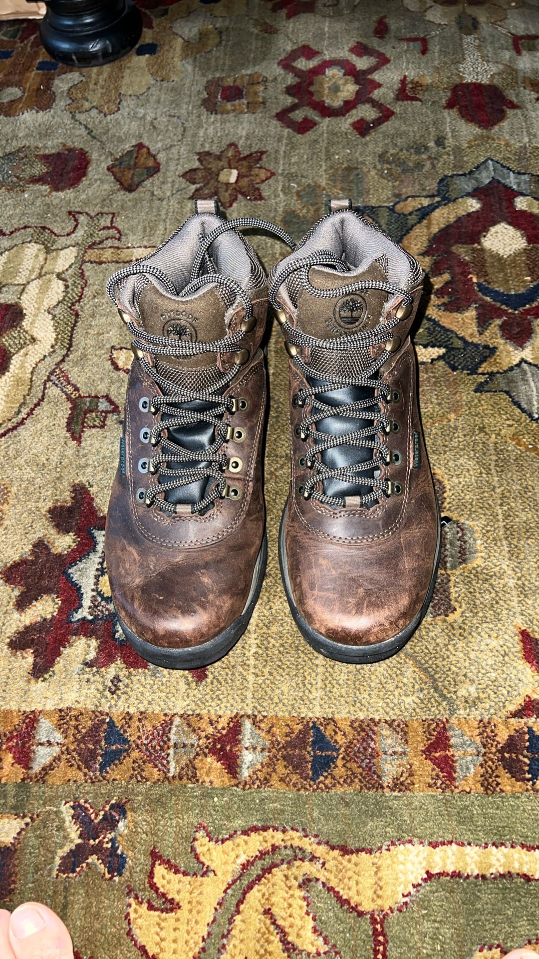 Timberland Mens White Ledge Waterproof Mid Hiker Boot Brown Size 9.5