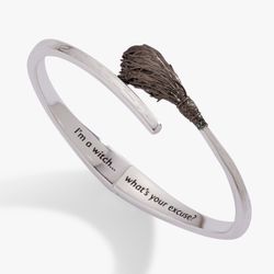 The Wizard of Oz™ Wicked Witch Broom Bypass Cuff Bracelet by Alex & Ani
