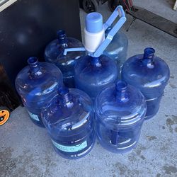 7 - 5 gallon bottles
