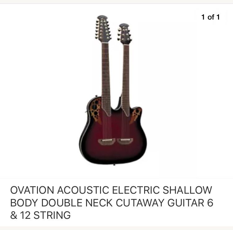 Ovation double neck 2024 guitar for sale