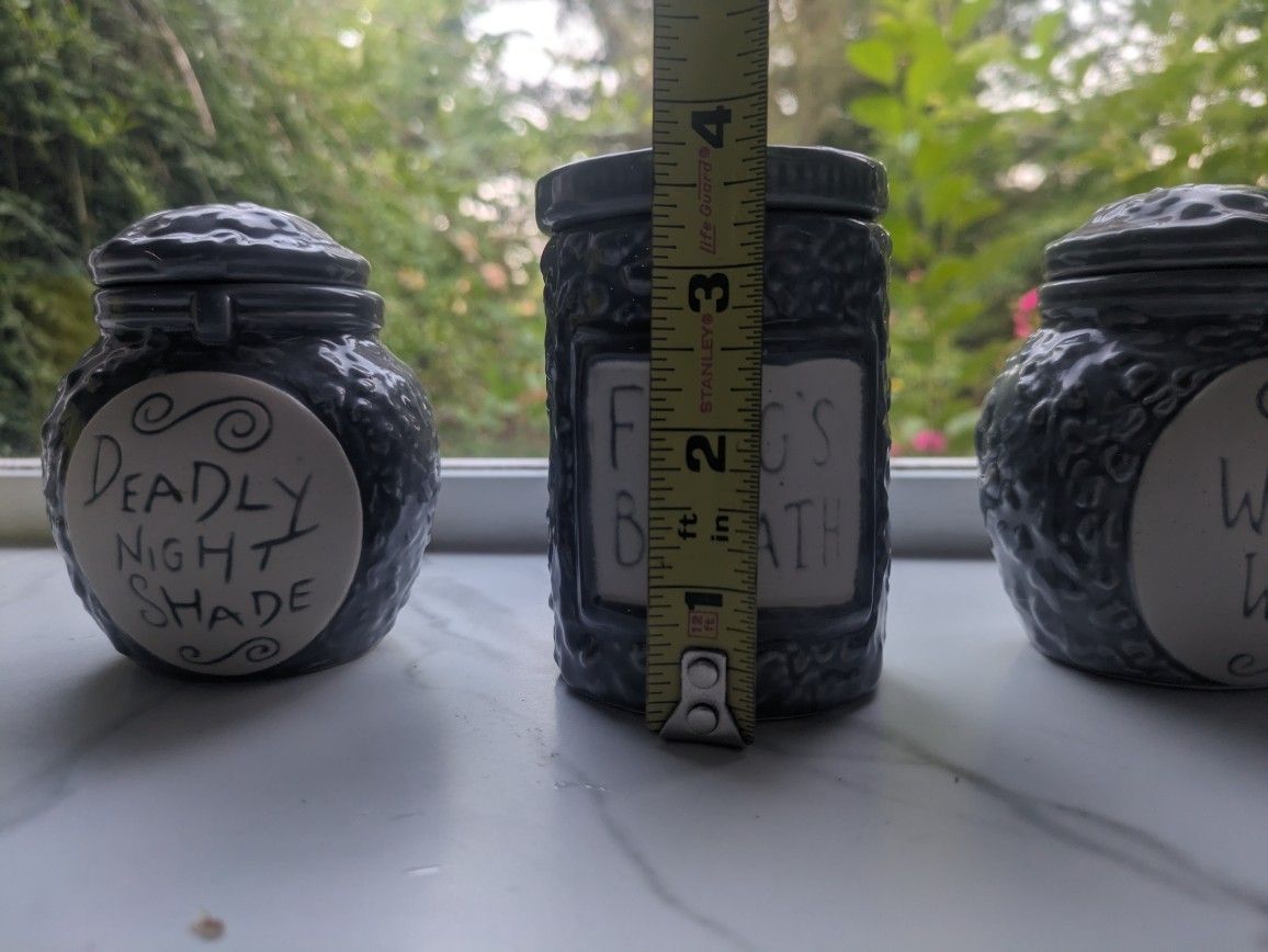Disney's Nightmare Before Christmas Potion Trinket Jar Set 3 Sally's Apothecary