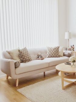 65.2" W Loveseat Sofa creamy white