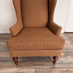 Elegant wingback chair