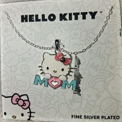 MOM HELLO KITTY FINE SILVER PLATED CHAIN.