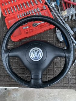 Volkswagen Perforated Leather Steering Wheel