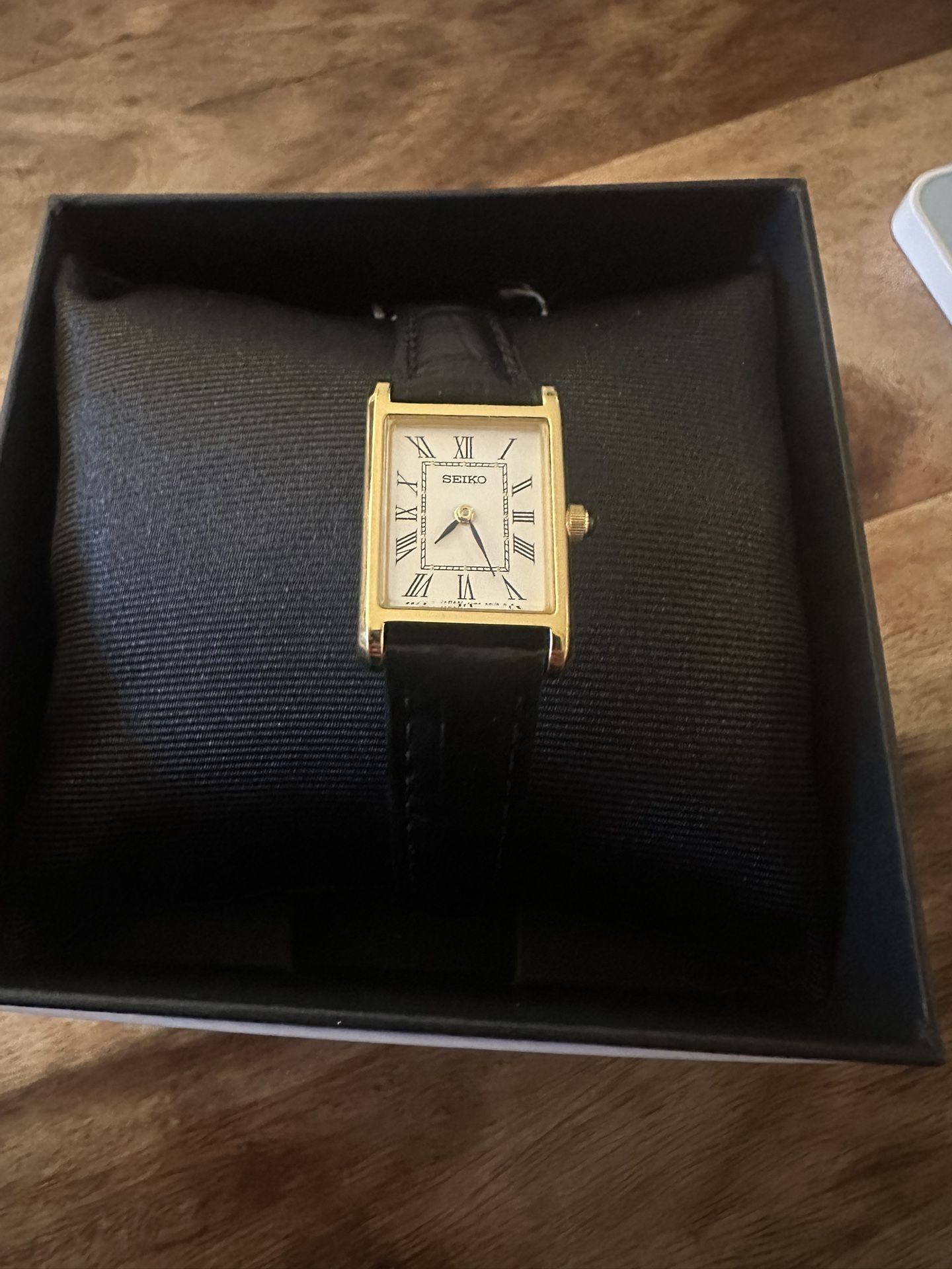 Women’s Black Band Seiko Watch