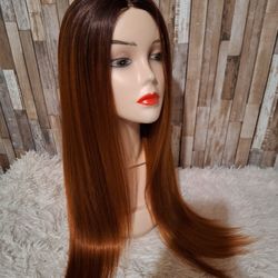 Human Hair Blend Wig 