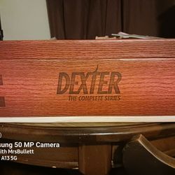 Dexter DVD Full Series In Stylish Wooden Box & Grafix Dexter Book