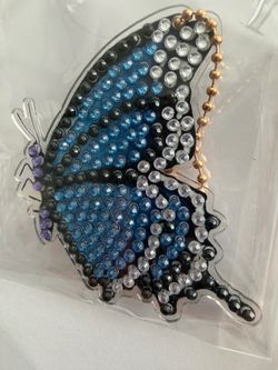 Diamond art, butterfly keychains