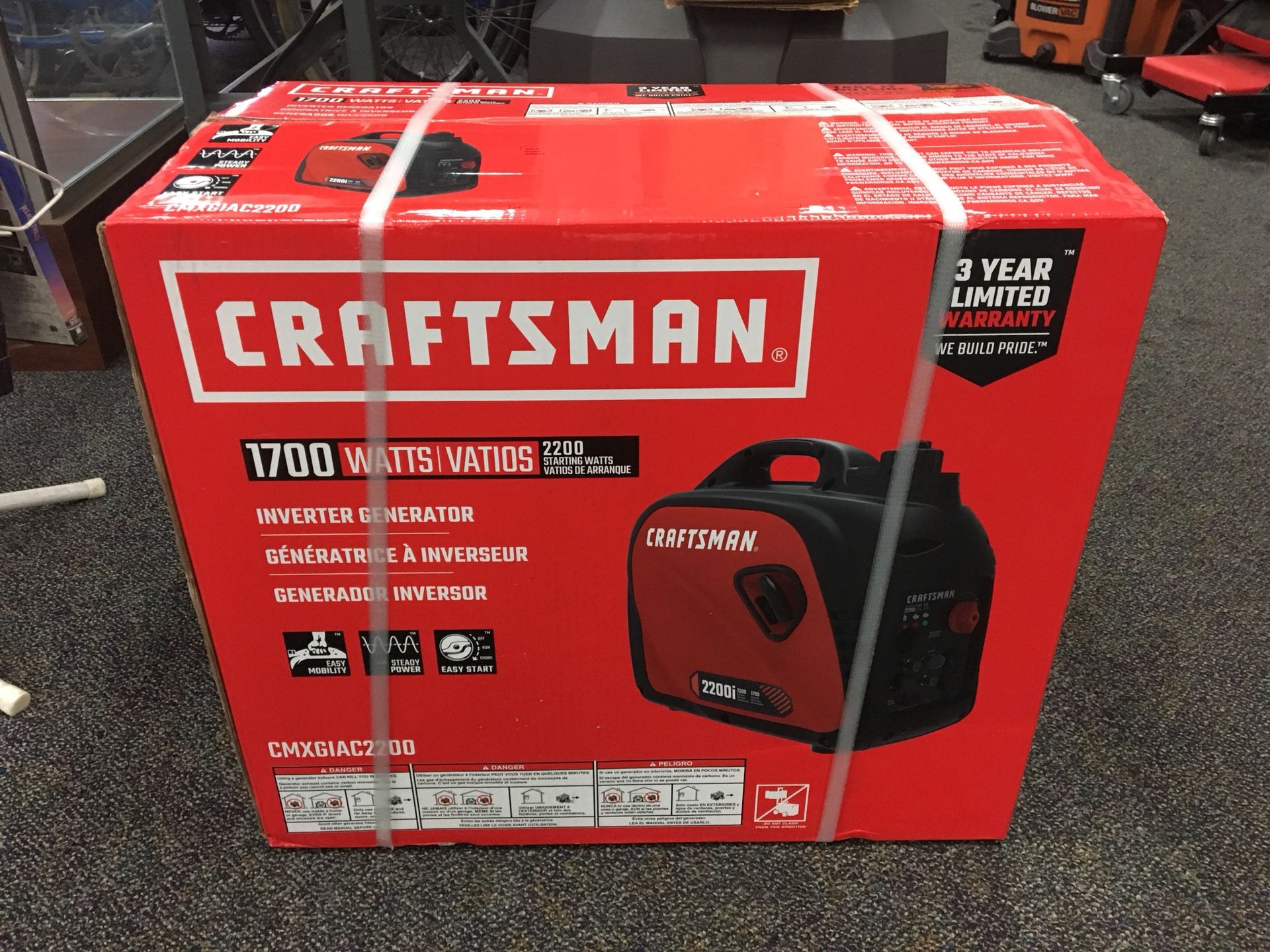 Craftsman 2200i Inverter Generator Quiet Brand New for Sale in