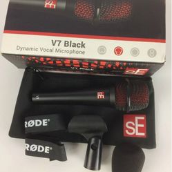 SE V7 Black Dynamic Mic
